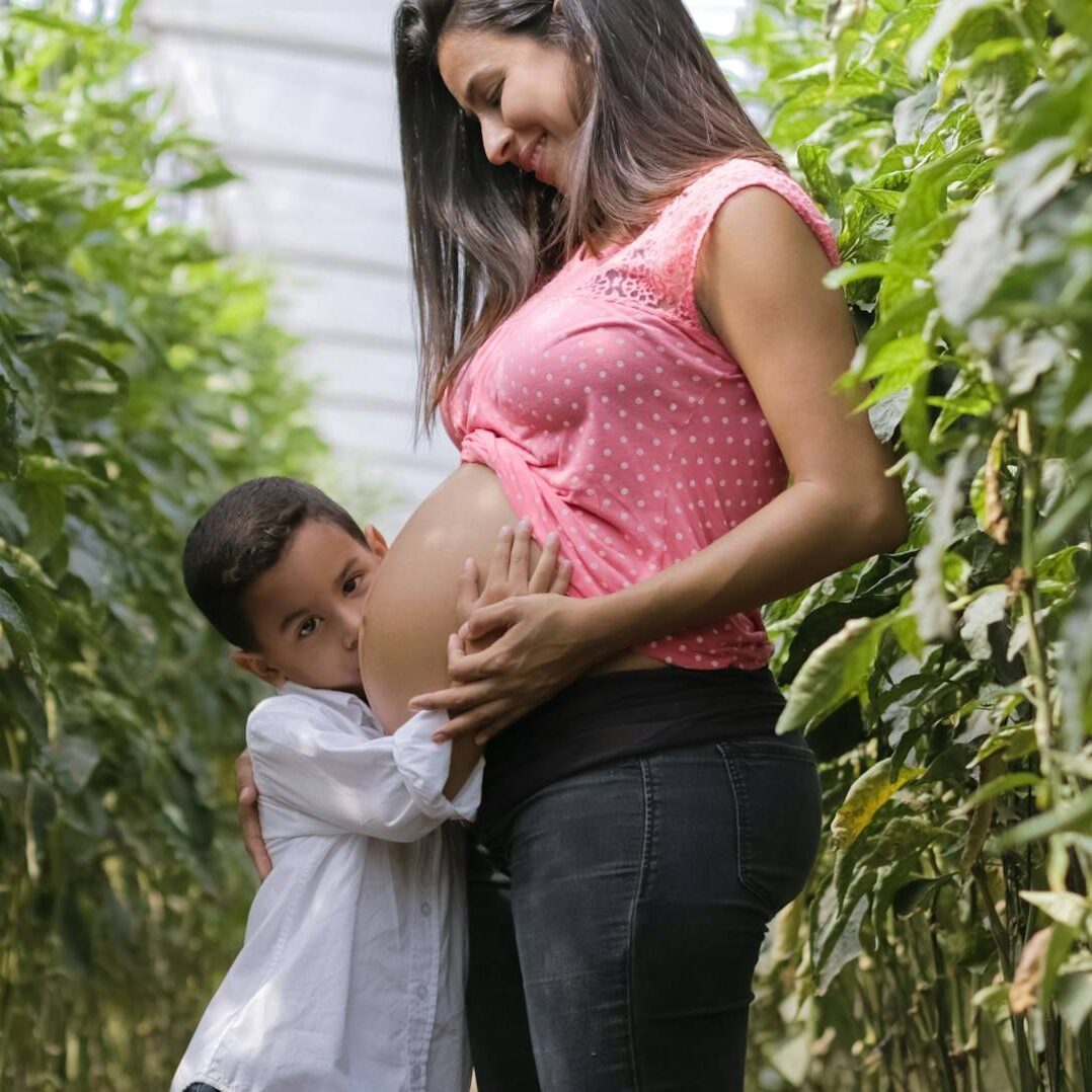 IVF and Fertility Support in action with pregnant mother and child